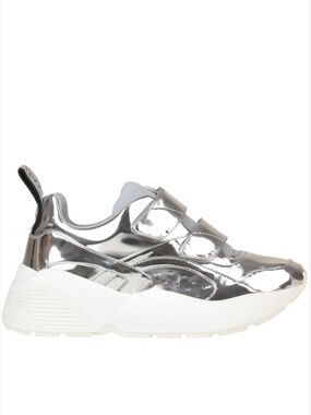 Stella McCartney Silver Eclypse Sneakers 38 Metallic Platform